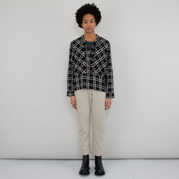 LS Junction Shirt - Black Window Check