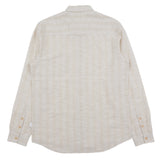 Relaxed Fit Shirt - Natural Crinkle Stripe