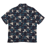 Gabe Shirt - Coil Print Indigo