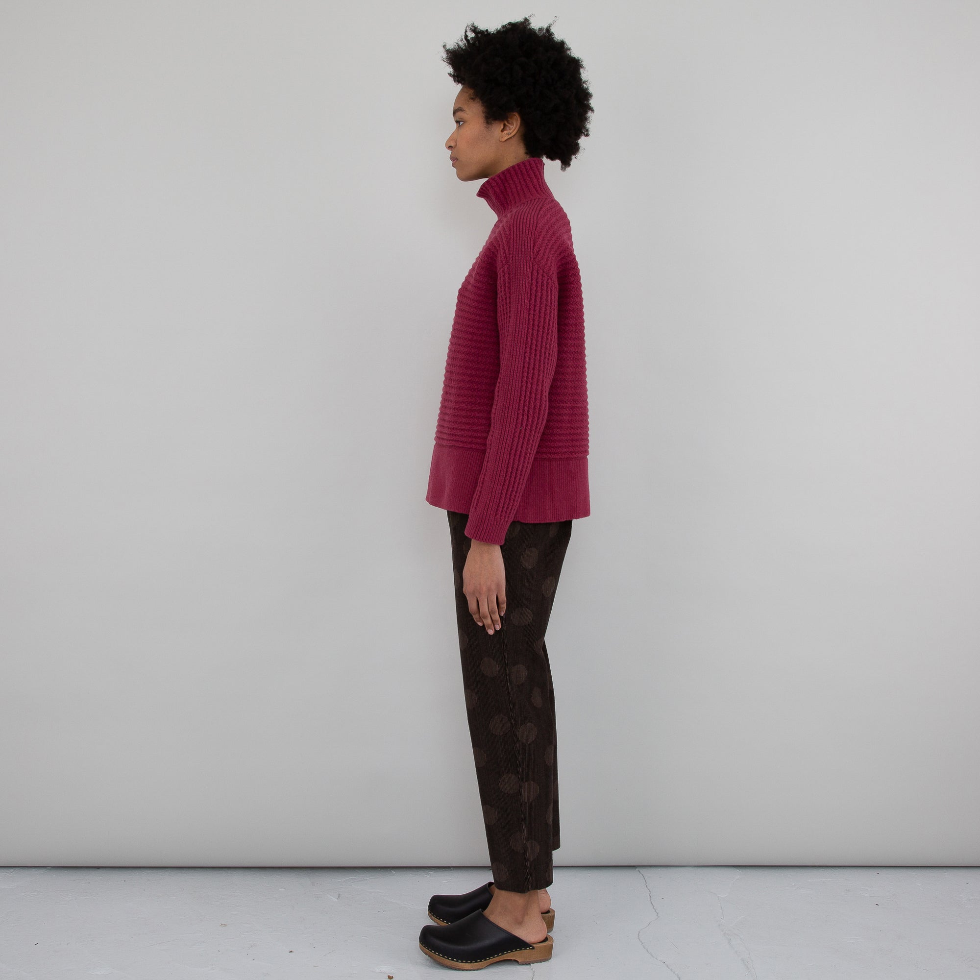 Folk | Drawcord Signal Pant - Brown Polka Cord