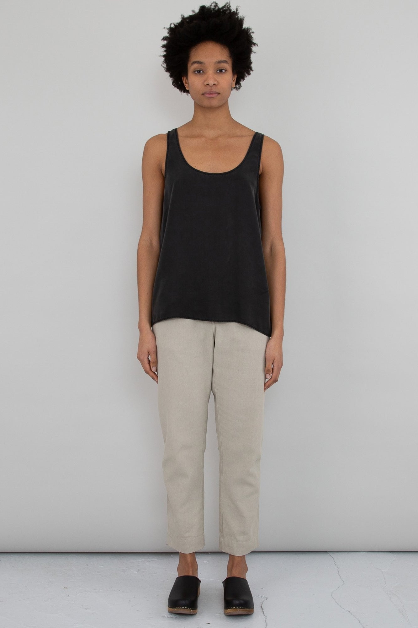 Folk | Scoop Back Vest - Black