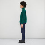 Folk | Open Funnel Neck Jumper - Forest Green