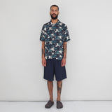 Gabe Shirt - Coil Print Indigo