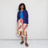 Full Seam Skirt Women's - Cutout Print Coral Multi