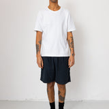 Folk | Folk Relaxed Assembly Short - Black Cotton Linen