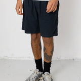 Folk | Folk Relaxed Assembly Short - Black Cotton Linen