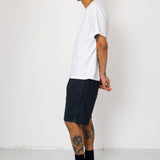 Folk | Folk Relaxed Assembly Short - Black Cotton Linen