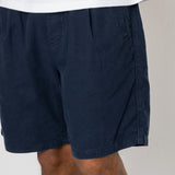 Relaxed Assembly Short - Dark Navy Cotton Linen