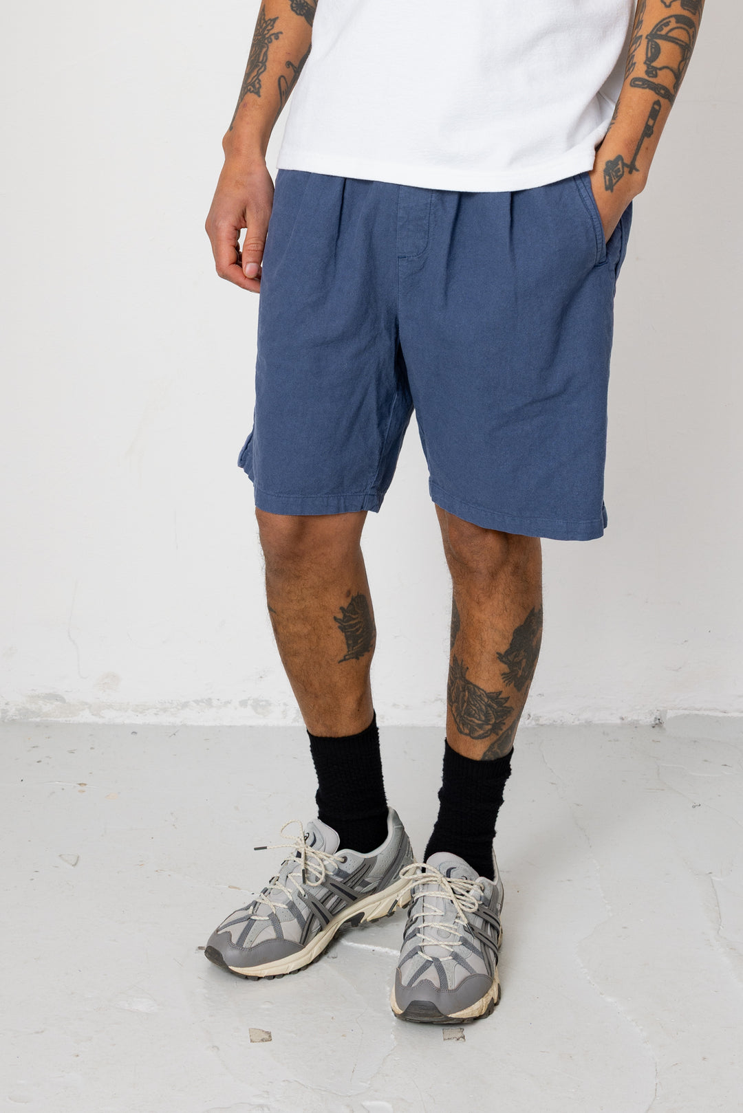 Folk Relaxed Assembly Short - Woad