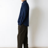 Relaxed Fit Hemd - Marine/Schwarz Hahnentrittmuster