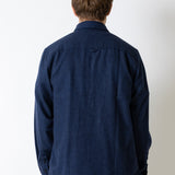 Relaxed Fit Hemd - Marine/Schwarz Hahnentrittmuster