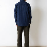 Relaxed Fit Hemd - Marine/Schwarz Hahnentrittmuster