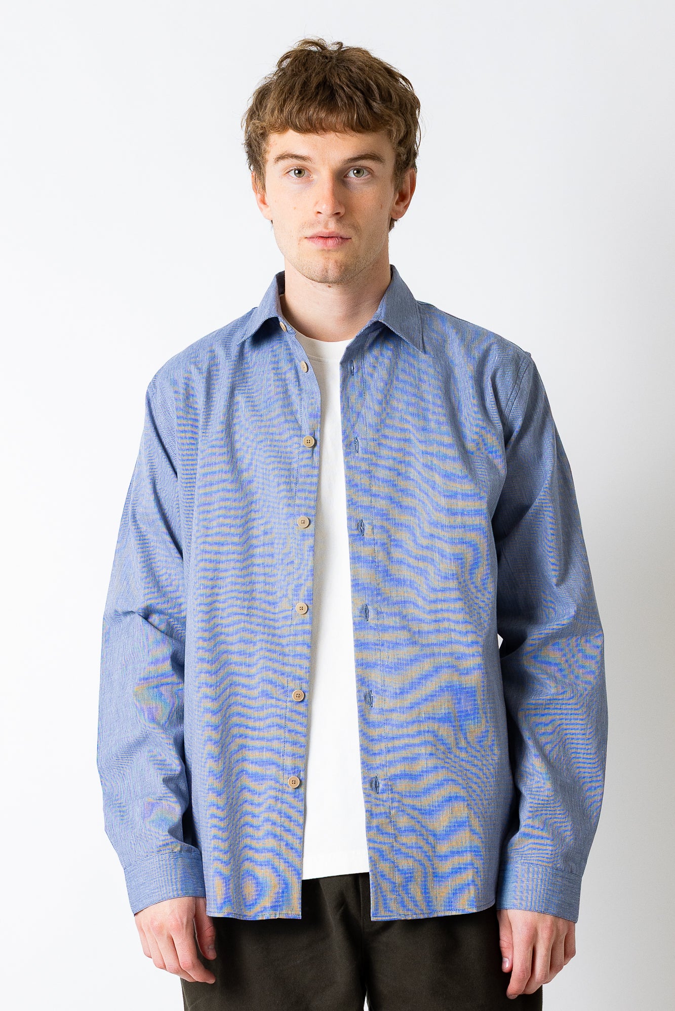 Hemd im Relaxed Fit - Blaues Minikaro