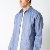 Hemd im Relaxed Fit - Blaues Minikaro