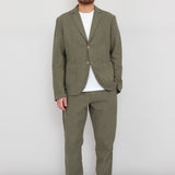 Cotton Linen Trouser Drawcord - Olive