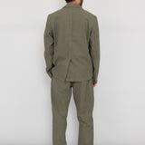 Cotton Linen Trouser Drawcord - Olive