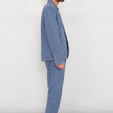 Cotton Linen Trouser Drawcord - Woad