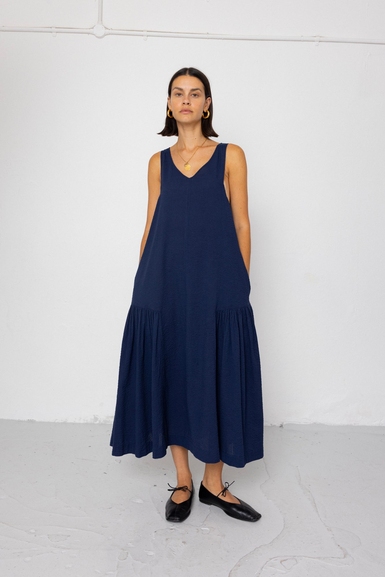 Folk | Folk Sarah Dress - Deep Navy