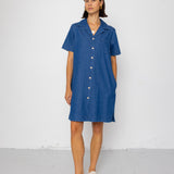 Folk | Folk Shirt Dress - Indigo Denim
