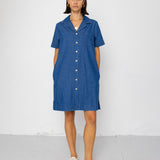 Folk | Folk Shirt Dress - Indigo Denim