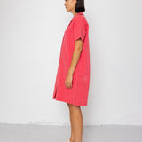 Folk | Folk Shirt Dress - Rose Red
