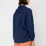 Archive Shirt - Dark Navy Dobby Stripe