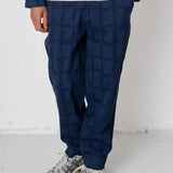 Signal Pant - Irregular Block Jacquard Navy
