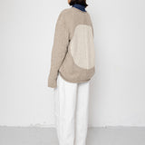 Slouch Crew Jumper - Natural Circle