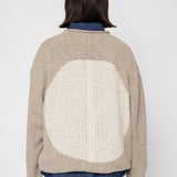 Slouch Crew Jumper - Natural Circle