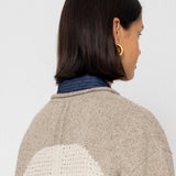 Slouch Crew Jumper - Natural Circle