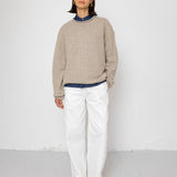 Slouch Crew Jumper - Natural Circle