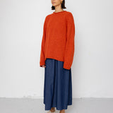 Slouch Crew Jumper - Red Oxide