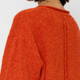 Slouch Crew Jumper - Red Oxide