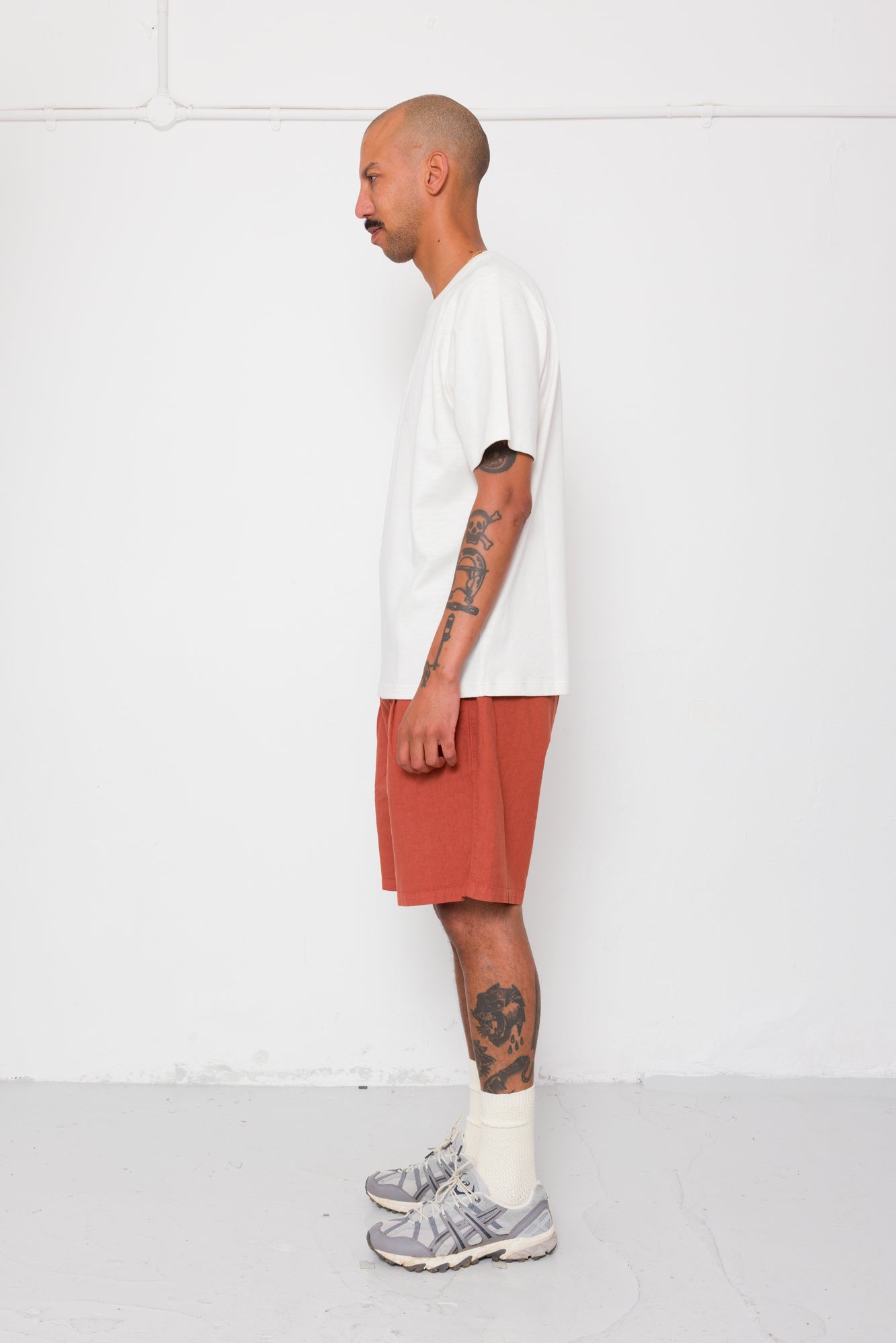Folk | Folk Slub Embroidered T-Shirt - Off White