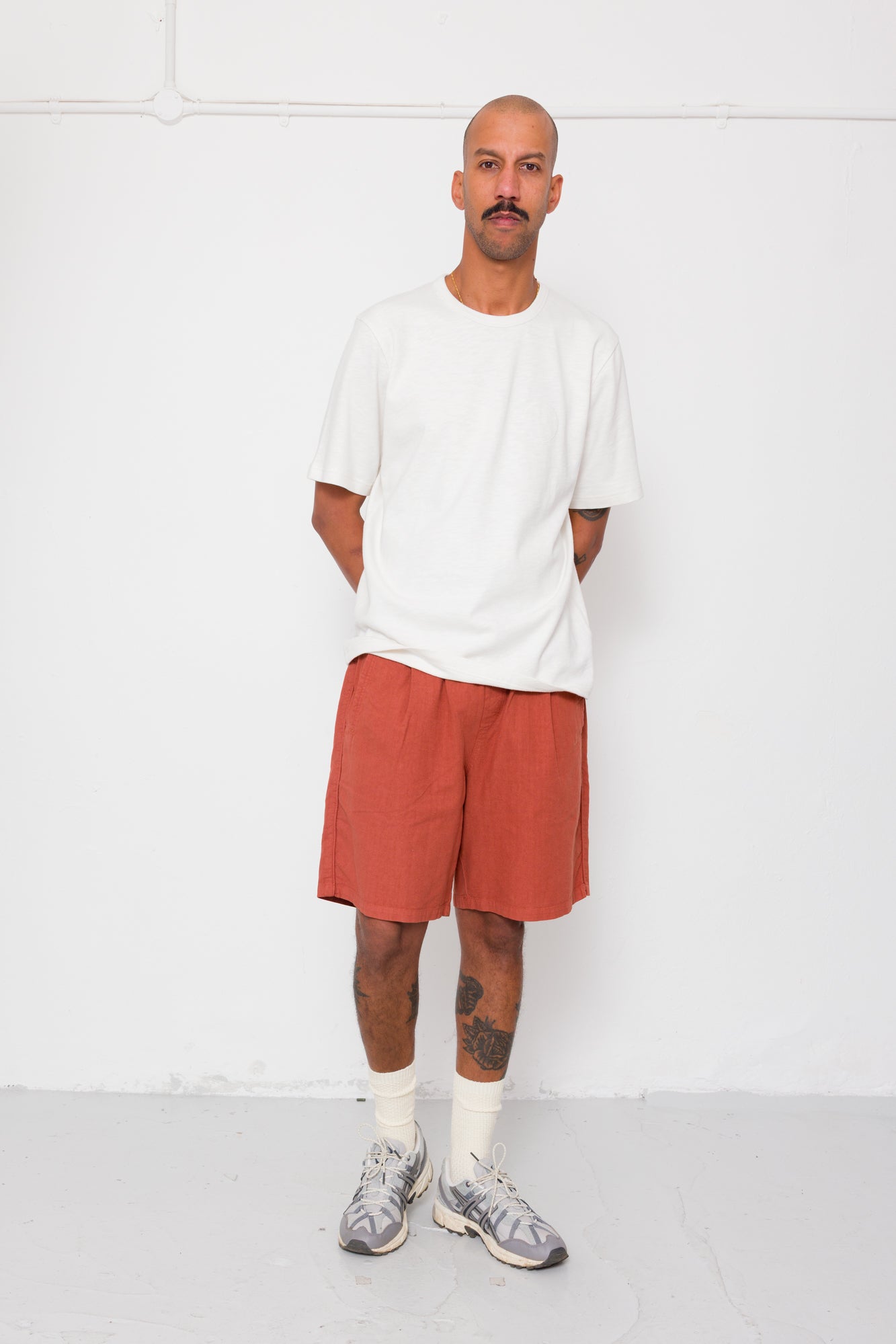 Folk | Folk Slub Embroidered T-Shirt - Off White