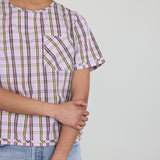 Kowtow - Adrian Top - Pink Tartan