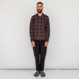 Folk | Patch Shirt - Brown Textured Check