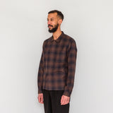 Folk | Patch Shirt - Brown Textured Check