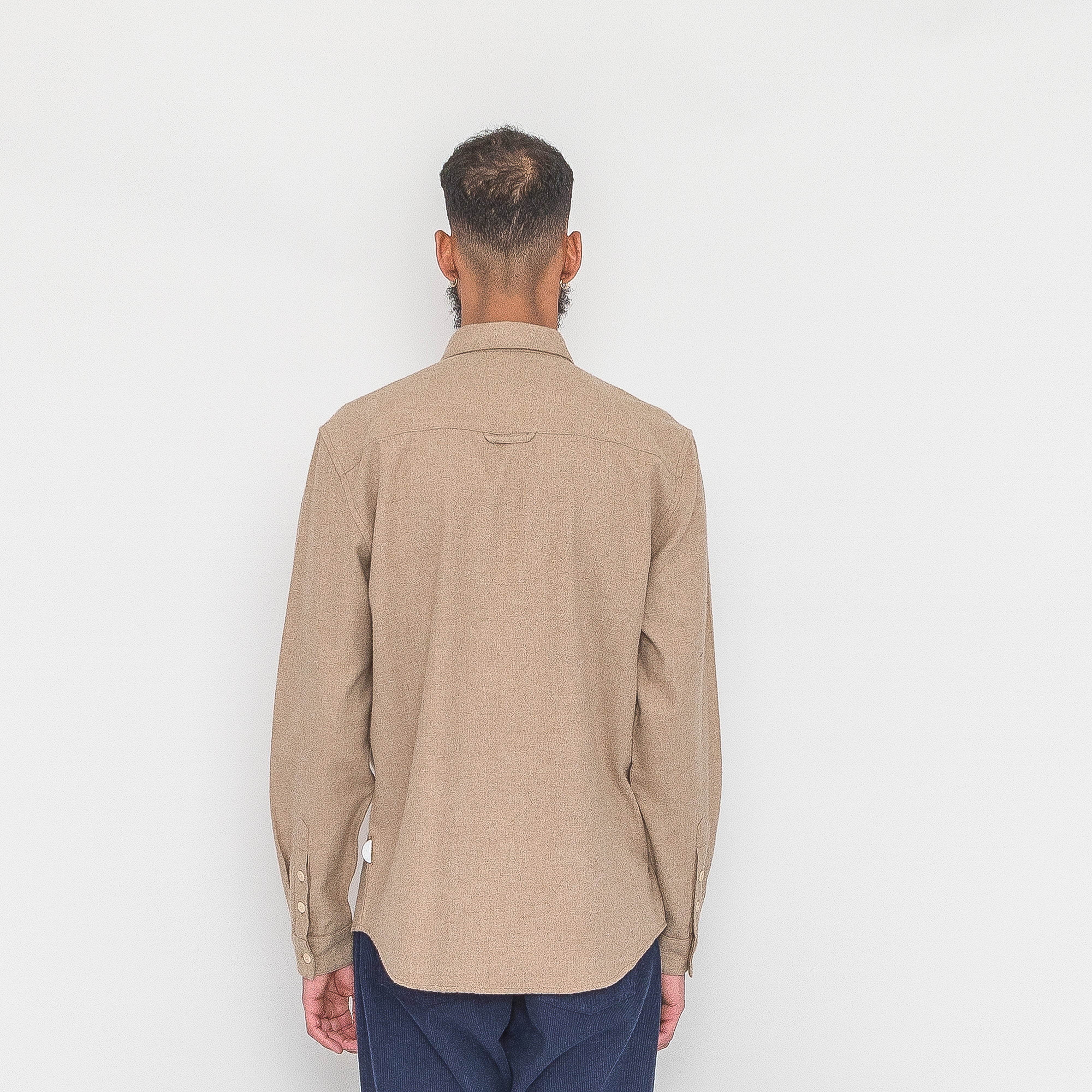Folk | Relaxed Fit Shirt - Taupe Flannel