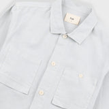 Patch Overshirt - Mineral Blue Hemp Canvas