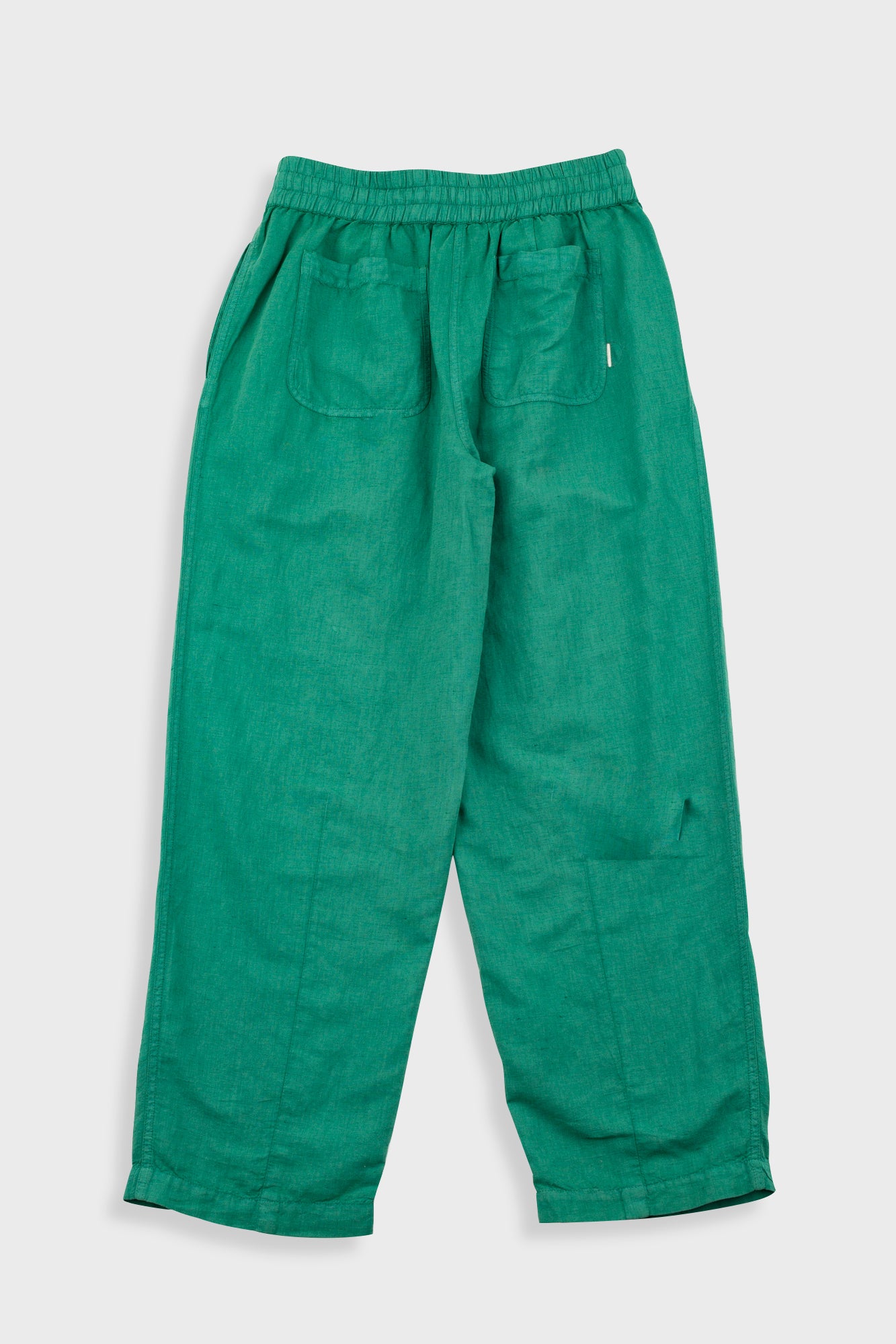 Folk Drawcord Baggy Pants - Vintage Green