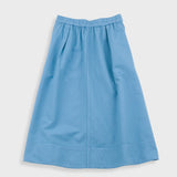 Full Seam Skirt - Light Indigo Topstitch