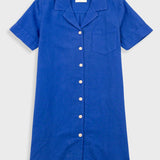 Shirt Dress - Washed Cobalt