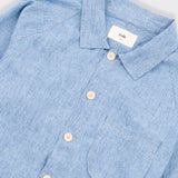 Raglan Shirt - Washed Indigo Stripe