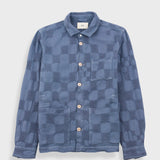 Assembly Jacket - Soft Blue Waffle Check