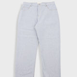 Barrel Leg Trouser - Ice Blue Twill Denim