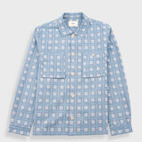 Patch Overshirt - Blue Tile Tapestry