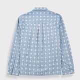 Patch Overshirt - Blue Tile Tapestry