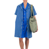Shirt Dress - Heavy Bleach Denim