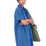 Shirt Dress - Heavy Bleach Denim